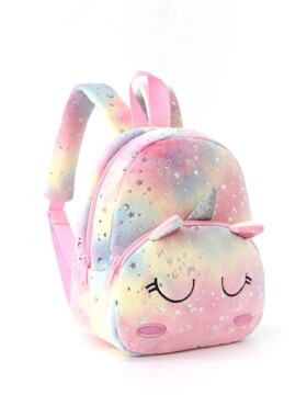 1pc Printed Plush Unicorn Cartoon Children Backpack