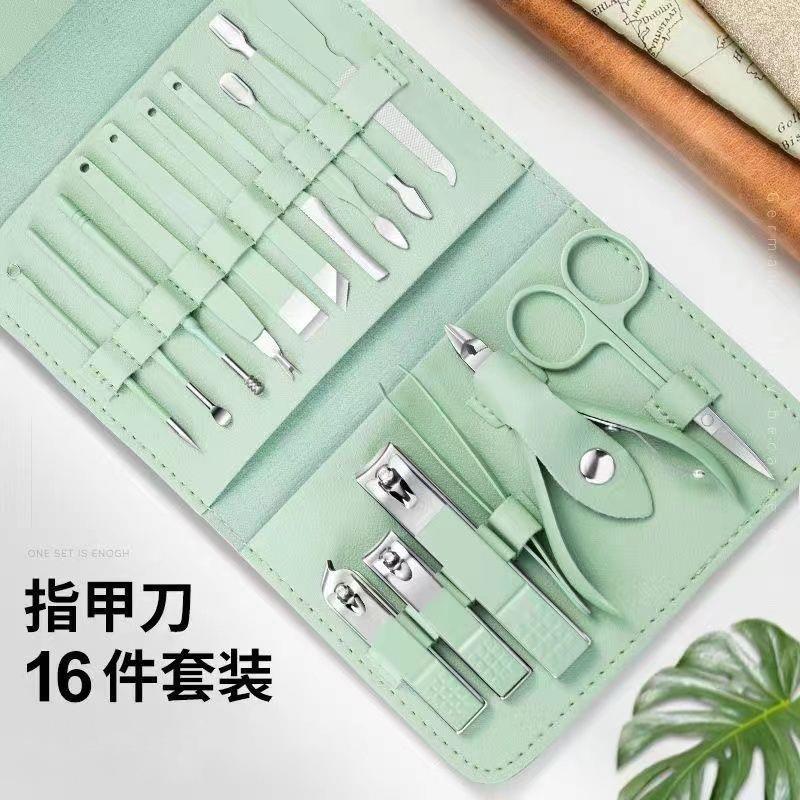 新款直销指甲刀套装全套指甲剪修指甲钳家用斜口修脚甲工具美容套