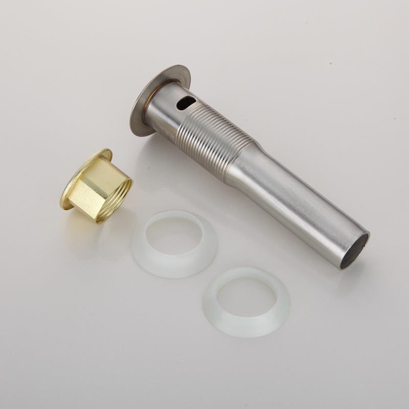 新款直销面盆下水管不锈钢 拖把池防臭弹跳洗脸盆排水管 洗手盆下