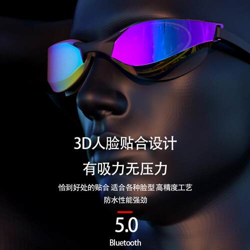 新款直销跨境亚马逊泳镜高清近视带度数成人游泳装备电镀游泳镜泳