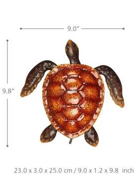 新款直销跨境热卖动物彩色小乌龟壁挂创意室内软装饰品墙艺铁艺装