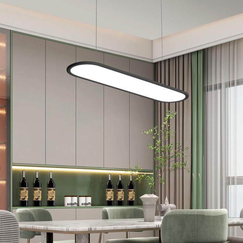 新款直销长条吊灯餐厅现代简约新款家用一字极简全光谱无频闪护眼,家装灯饰光源,智能吊灯,淘宝优惠券,粉丝福利购,淘宝优惠卷