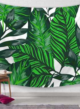 新款直销速卖通eBay亚马逊热卖绿色植物系列数码印花挂毯墙毯沙滩
