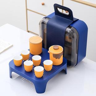 新款 快客杯旅行茶具陶瓷杯子礼品家用活动 直销便携式 户外茶具套装