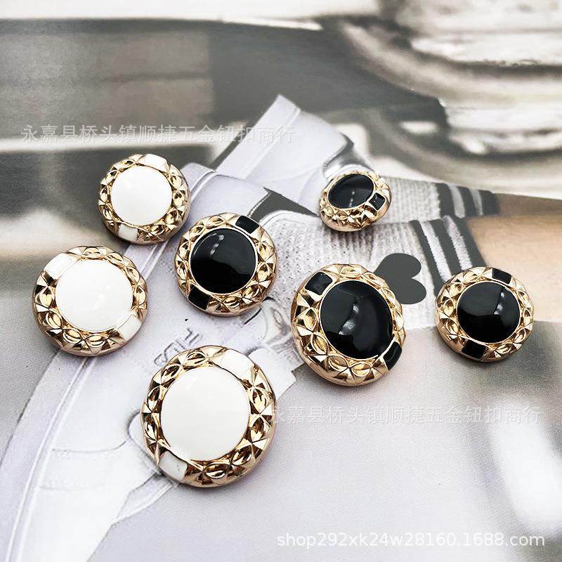 新款直销顺捷金属钮扣滴油镶钻双色合金扣子封油不褪色不割线外套,纺织面料/辅料/配套,服装纽扣,淘宝优惠券,粉丝福利购,淘宝优惠卷