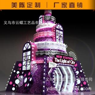 新款直销户外大型圣诞树亮化装饰灯美陈设计门头亮化商场广场企业