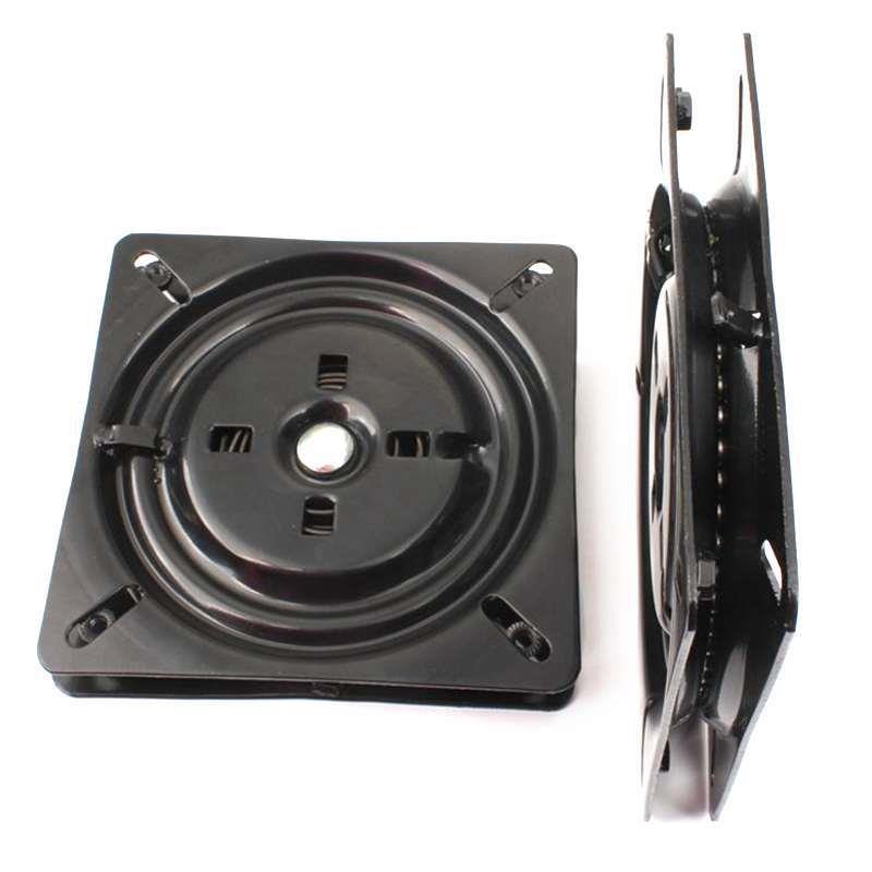 新款直销黑色方形满珠实心旋转转盘餐桌书架展示架家用沙发万向底