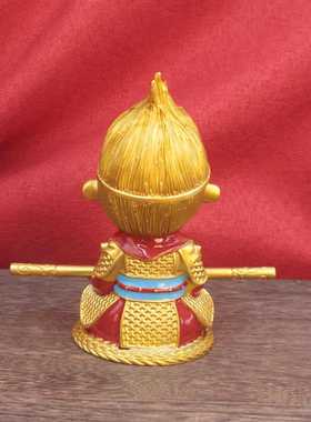 新款直销合金齐天大圣孙悟空斗战胜佛车载汽车中控台摆件书房办公