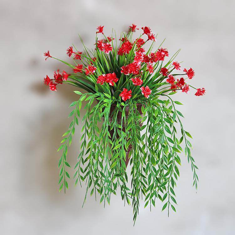 新款直销墙上装饰挂件创意仿真花篮假花挂篮家居客厅壁挂卧室墙壁,鲜花速递/花卉仿真/绿植园艺,仿真绿植,淘宝优惠券,粉丝福利购,淘宝优惠卷