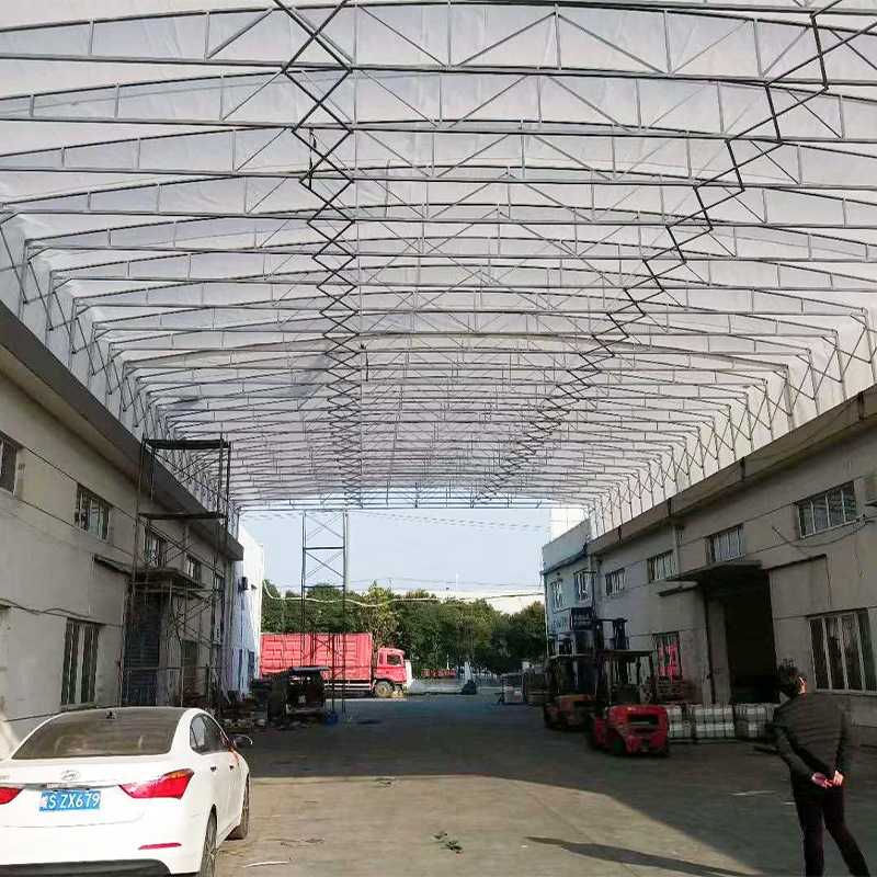 新款直销电动遥控推拉棚雨蓬智能自动遮阳棚大雨棚菜市场棚伸缩棚