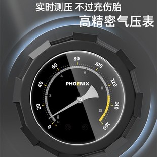 不锈钢打气筒自行车家用高压C打气筒便携电动车汽车打气筒跨境