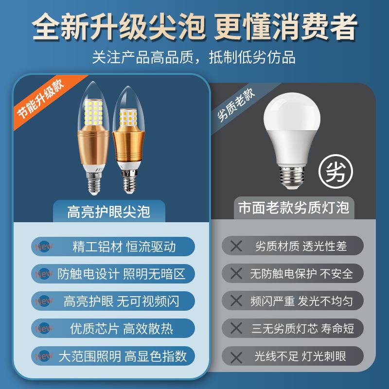 新款直销led灯泡节能灯e14小螺口e27照明灯家用客厅超亮吊灯光源