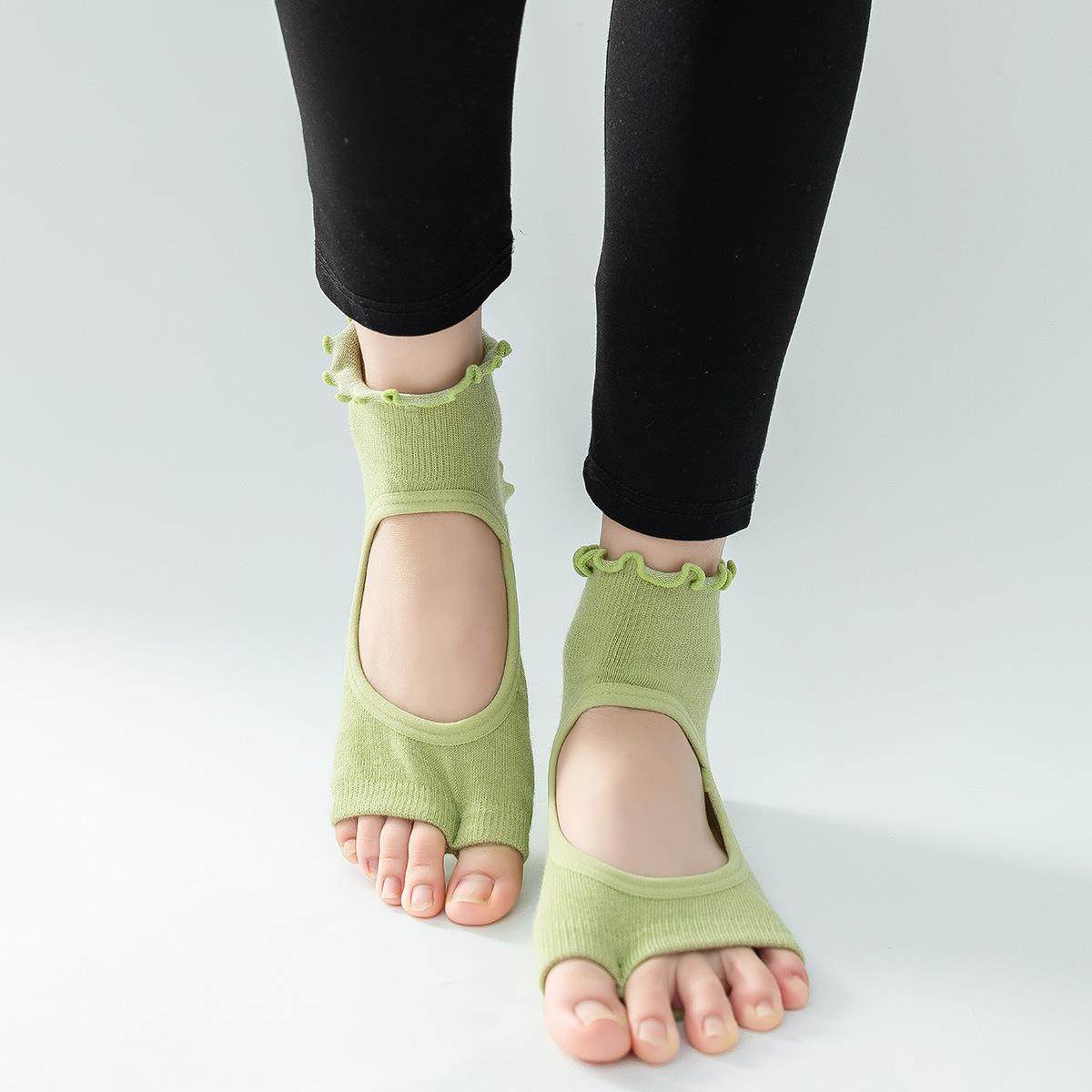 直销新款女士精梳棉露背二指分趾瑜伽袜防滑专业普拉提防滑跳操,女士内衣/男士内衣/家居服,连裤袜/打底袜,淘宝优惠券,粉丝福利购,淘宝优惠卷