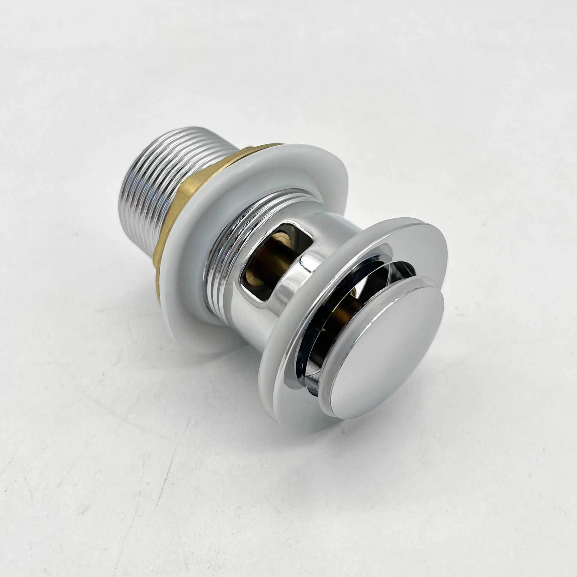 新款直销直销欧式面盆下水器锌合金下水洗手盆按压弹跳不锈钢下水