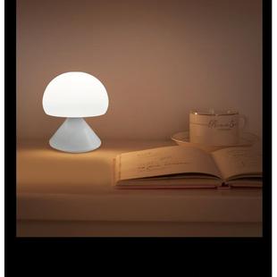 新款直销蘑菇头硅胶小夜灯语音七彩氛围灯卧室宝睡眠伴睡灯宝妈起