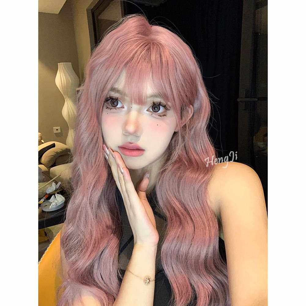 新款直销跨境假发女长发全头套式仿真自然中长款波浪卷蛋卷长卷发