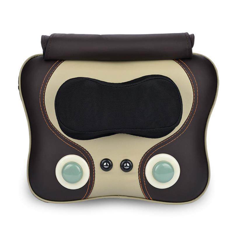 直销新款颈椎按摩器腰部肩部按摩枕多功能全身按摩靠垫椅垫红外理