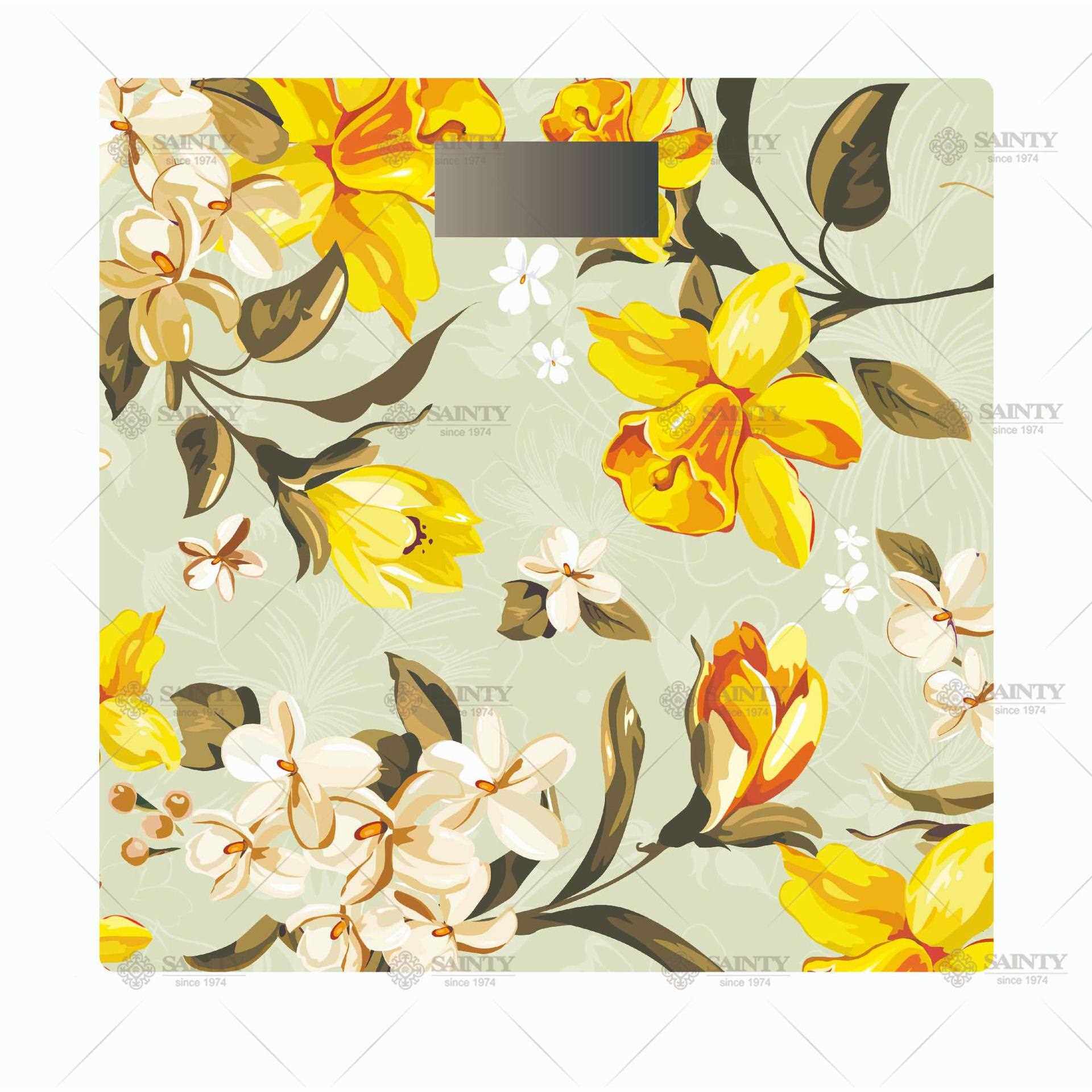 直销新款新品力荐家用人体秤 电子体重秤 方形玻璃秤 美式田园风