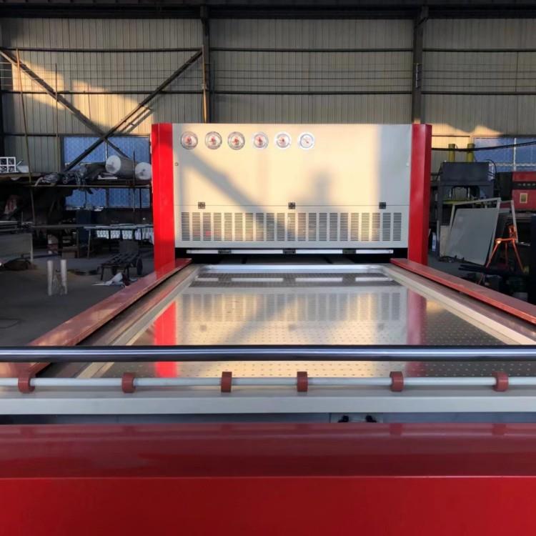 凹凸造型工艺板PLC系统一键启动PVC膜压真空覆膜机办公家具吸塑机