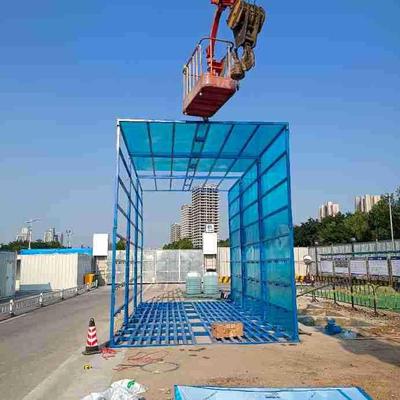 工地龙门自动洗车槽 高压喷头龙门洗车槽全封闭洗车感应洗车机