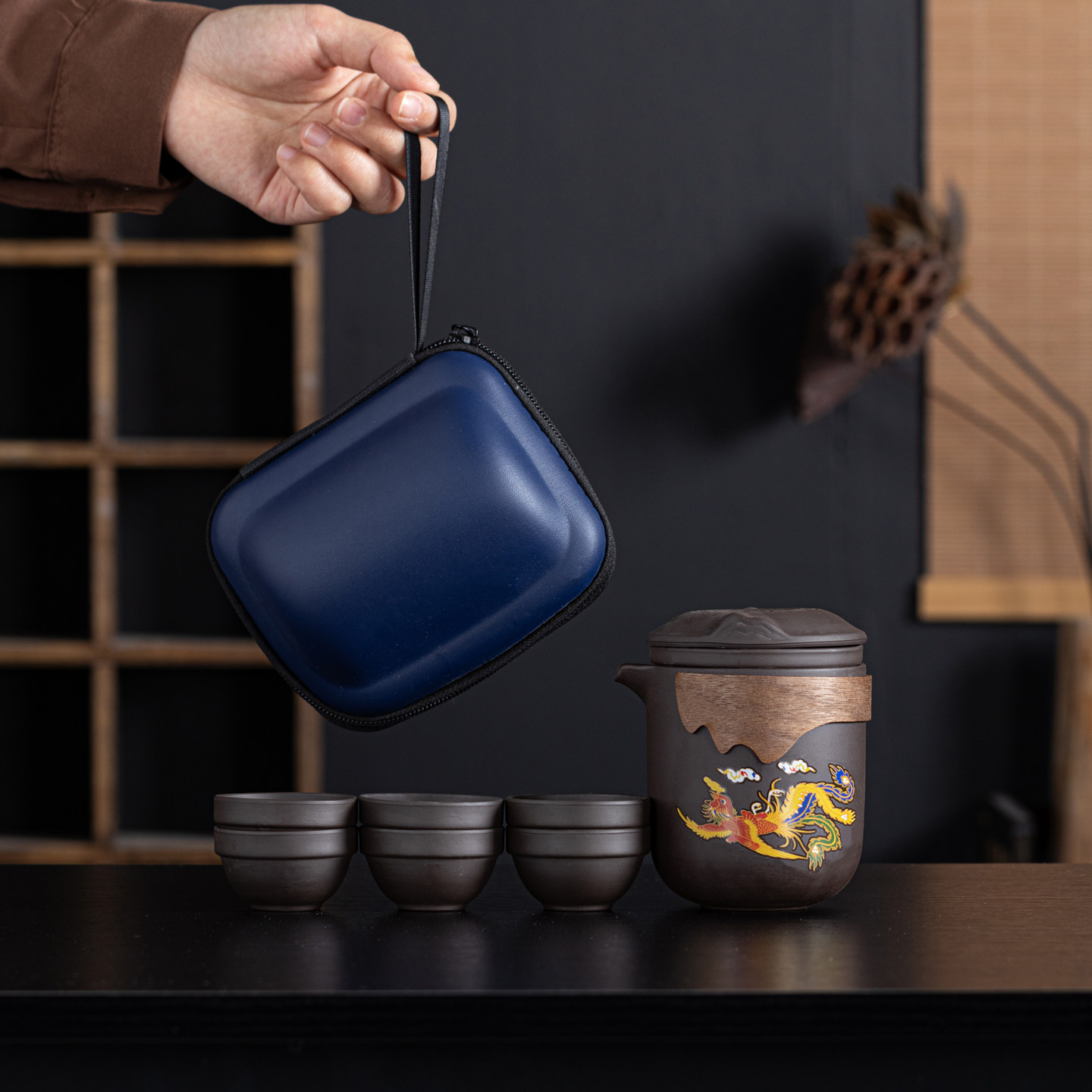 变色紫砂旅行茶具快客杯套装商务礼品积分换购伴手礼支持定制logo