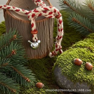 满足鸟吊坠项链轻奢高级感毛衣链小众编织可调节民族风饰品配饰