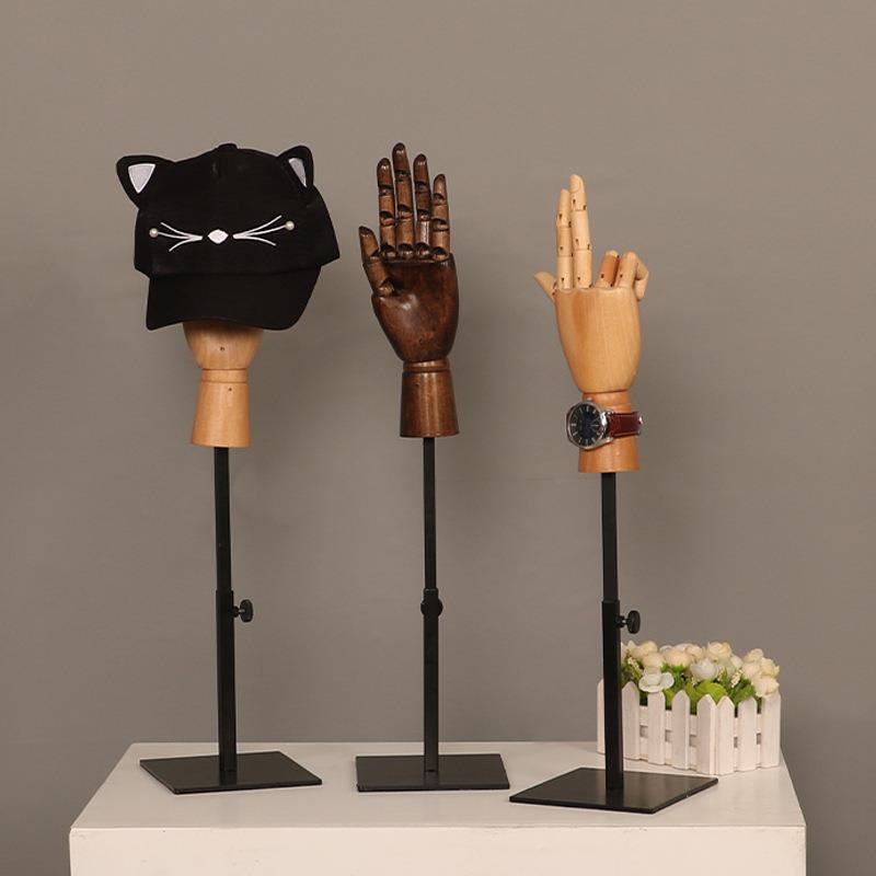 新款直销实木手模特道具关节手套展示架珠宝戒指仿真手模型服装店