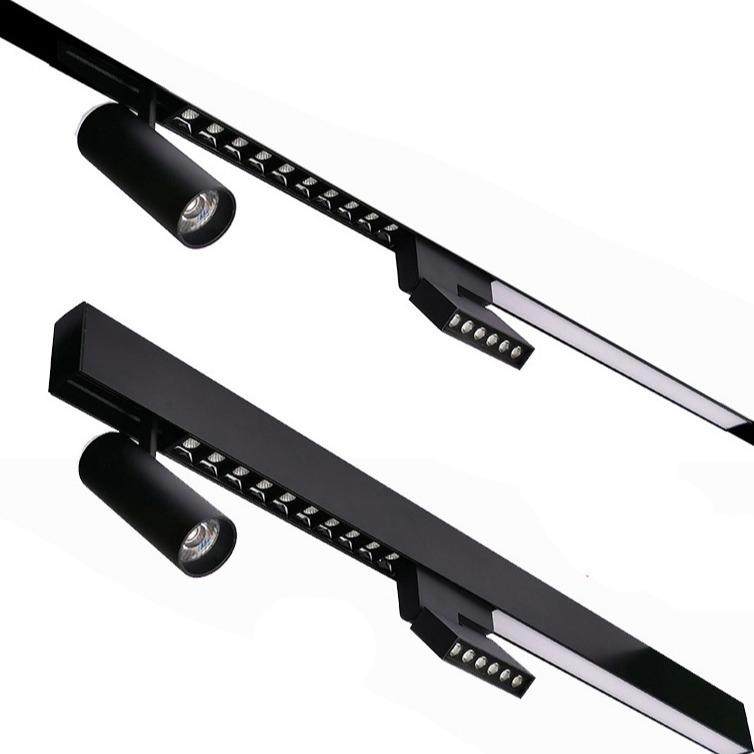 直销新款20款 磁吸轨道灯嵌入式无主灯明装射灯无边框暗装线条灯,家装灯饰光源,轨道灯,淘宝优惠券,粉丝福利购,淘宝优惠卷