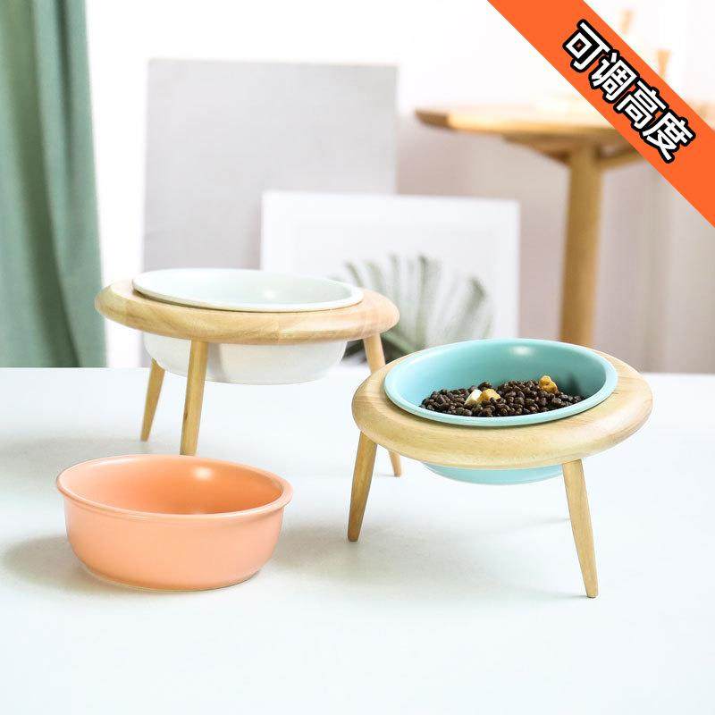 直销新款陶瓷猫碗猫咪食盆高脚猫狗粮碗防打翻粮盆饮水碗保护颈椎,宠物/宠物食品及用品,猫狗碗/慢食碗,淘宝优惠券,粉丝福利购,淘宝优惠卷