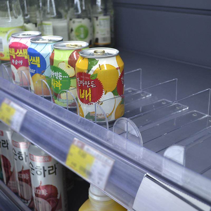 新款直销超市货架T型挡板亚克力隔板分隔片PCV便利店分货挡片超市