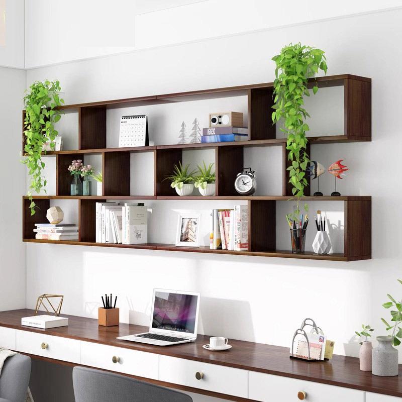 新款直销墙上置物架壁挂墙面储物柜子吊柜墙壁柜现代简约实木书架