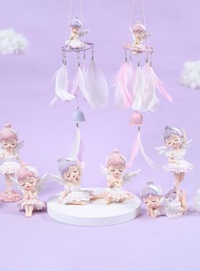 新款直销蛋糕摆件树脂汽车摆件手办礼品贝拉芭蕾女孩可爱桌面生日
