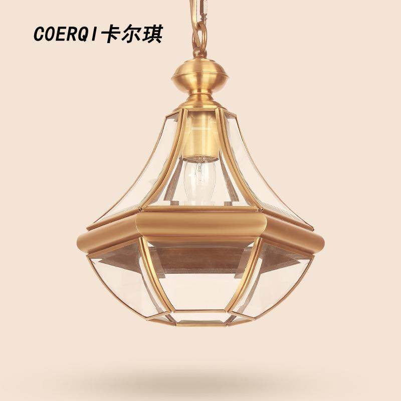 直销新款小吊灯 全铜小吊灯 美式乡村全铜小吊灯 单头玻璃美式全,家装灯饰光源,智能吊灯,淘宝优惠券,粉丝福利购,淘宝优惠卷