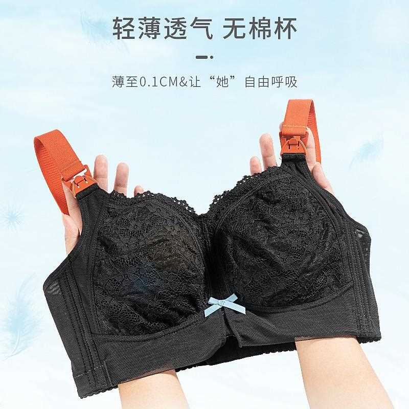 新款直销外贸大码哺乳内衣女大胸聚拢防下垂喂奶薄产后母乳无钢圈