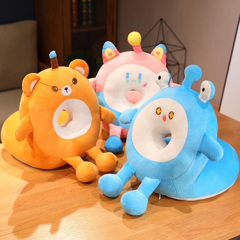 新款直销蛋仔派对夏季冰丝午睡枕中小学生儿童午休趴桌靠枕办公室