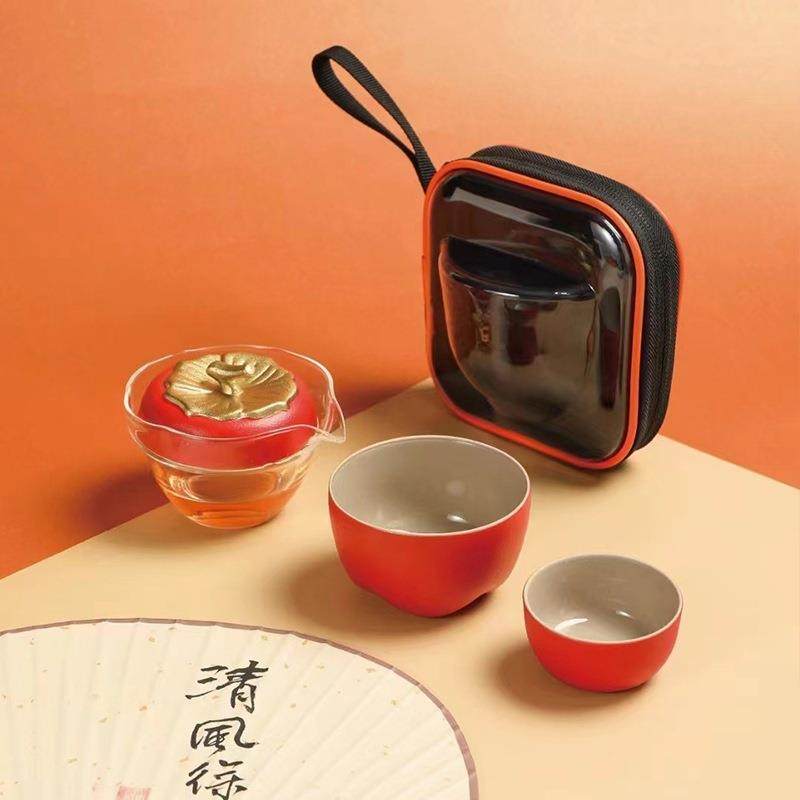 直销新款陶瓷快客杯旅行茶具功夫户外泡茶壶一壶两杯便捷茶具套装,餐饮具,旅行茶具,淘宝优惠券,粉丝福利购,淘宝优惠卷