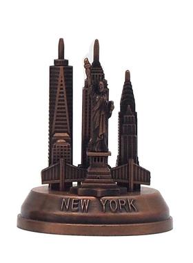 新款直销纽约地标金属模型创意家居摆件工艺品桌面小饰品酒柜复古