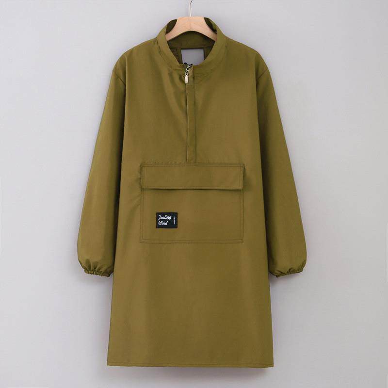 秋冬套头款立领罩衣防泼水拉链口袋围裙厨房家用做饭围腰网红围腰,家庭/个人清洁工具,围裙,淘宝优惠券,粉丝福利购,淘宝优惠卷