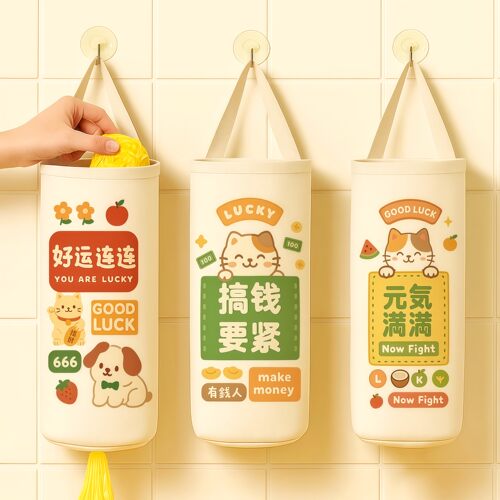 垃圾袋收纳神器壁挂式厨房塑料袋