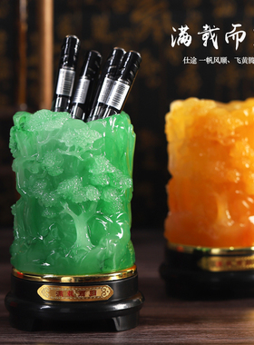 办公桌可旋转创意笔筒桌面工艺品摆件书桌收纳装饰品学生用品送礼