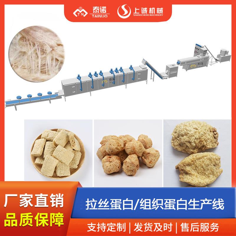 大豆拉丝蛋白加工机器 植物拉丝蛋白素肉生产线 手撕素肉成套设备