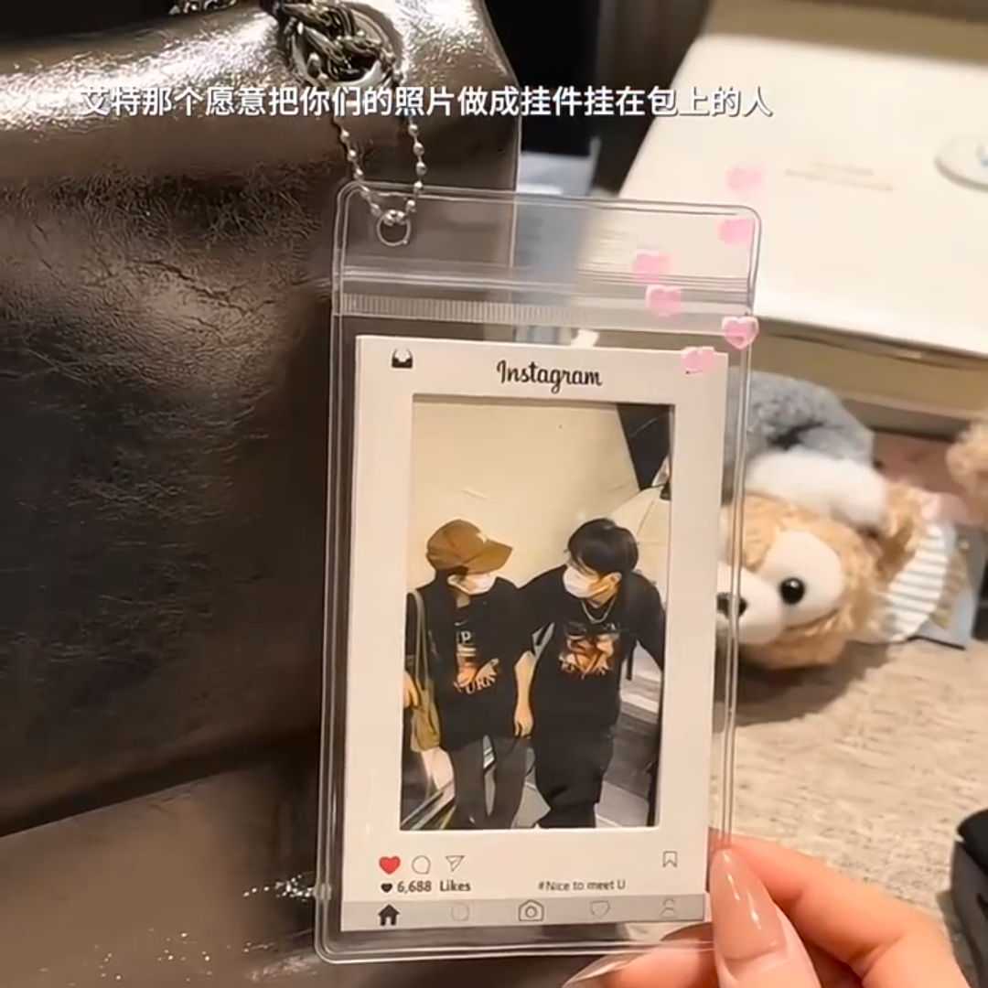 亚克力照片相册套追星拍立得小卡透明展示立牌表情照片框钥匙扣,收纳整理,卡套,淘宝优惠券,粉丝福利购,淘宝优惠卷