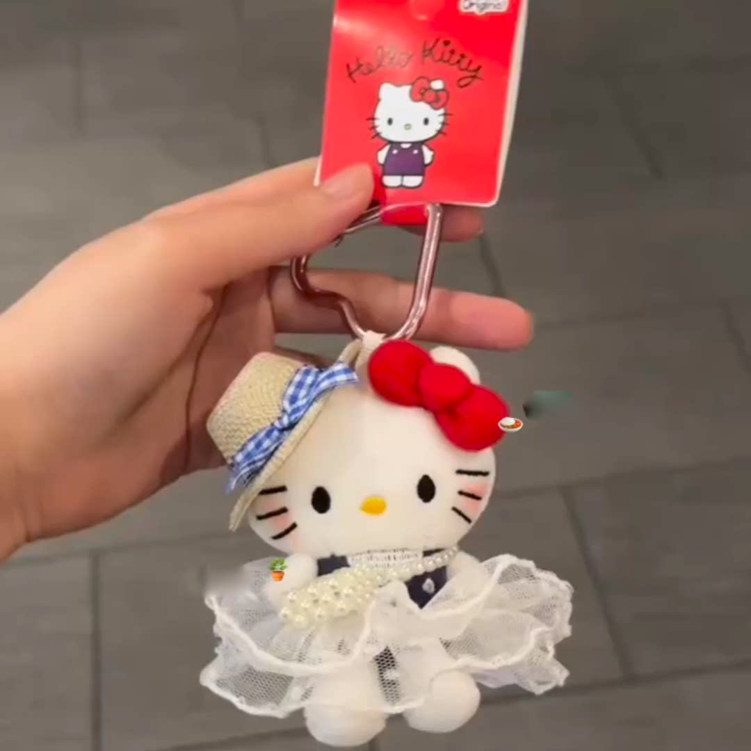 KT帽子猫包包挂件汽车钥匙扣