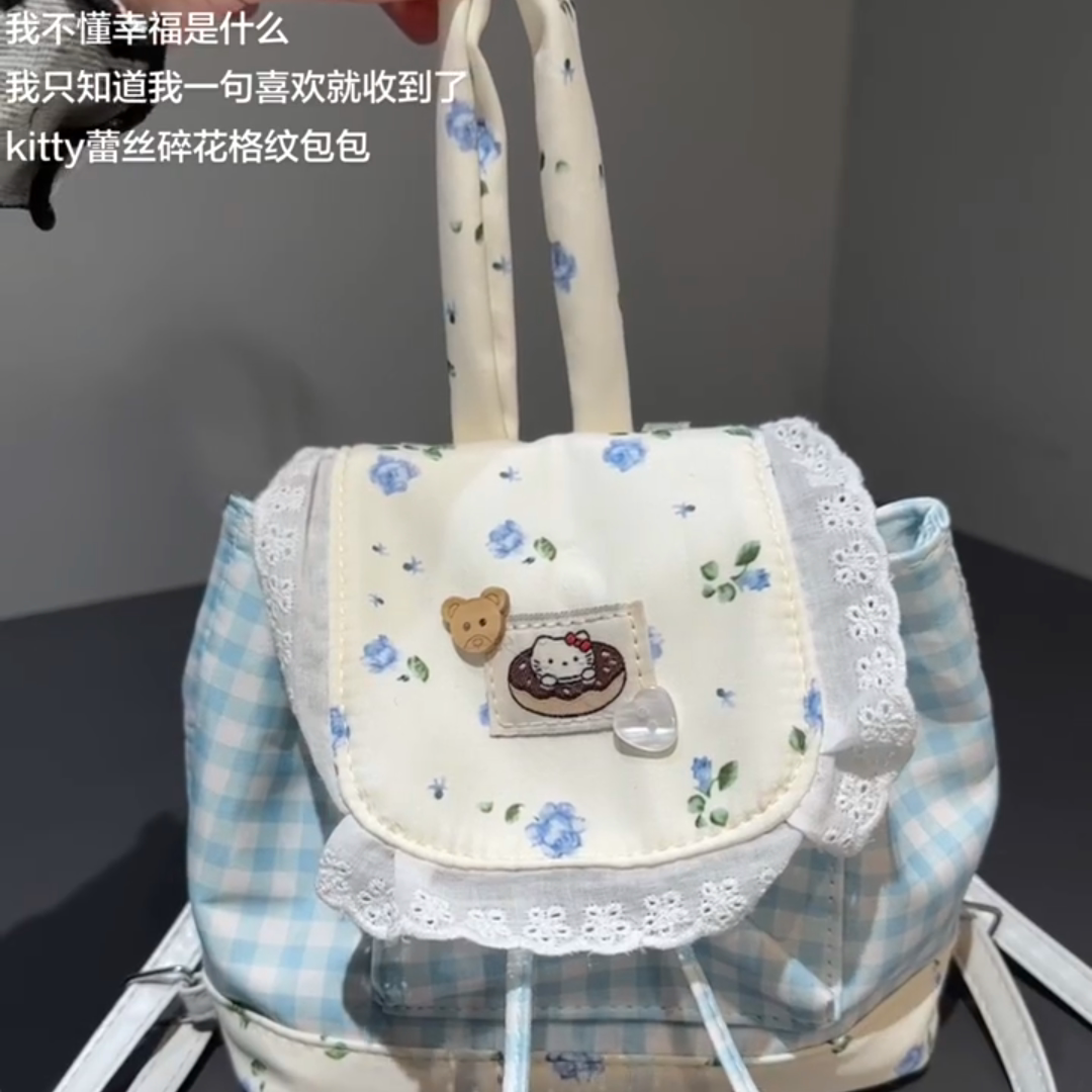 韩系学院风蝴蝶结女童双肩包