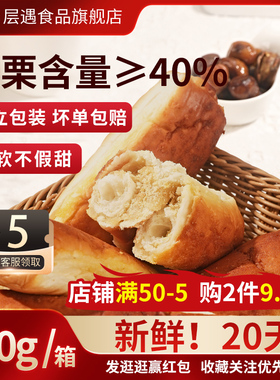 全麦椰香大板栗面包外皮椰蓉整箱800g独立包装软糕点早餐代餐食品