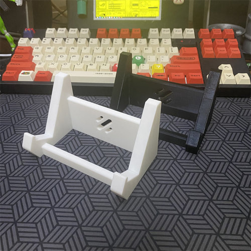 桌面机械键盘支架倾斜收纳架平板放置架单层展示置物架桌上托架