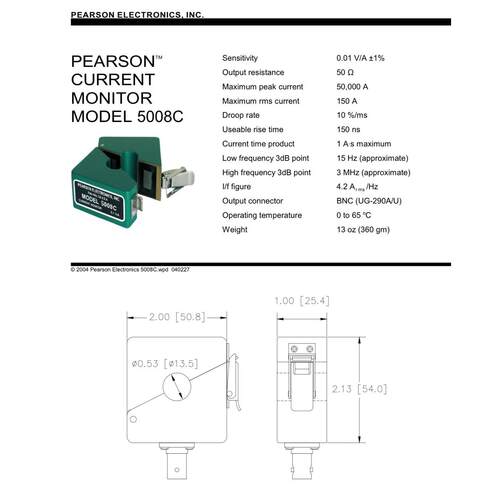 美国Pearson皮尔森Model 5008C