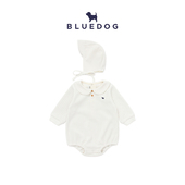 BLUEDOG 蓝狗25FW秋新生儿三角衣SOFT纯色爬服婴儿亲肤连体衣