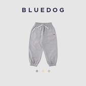BLUEDOG 蓝狗秋韩国进口儿童男女中大童系带束脚运动休闲卫裤