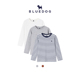 BLUEDOG 韩国蓝狗25FW秋童装 基础T恤三件套儿童基础上衣舒适百搭